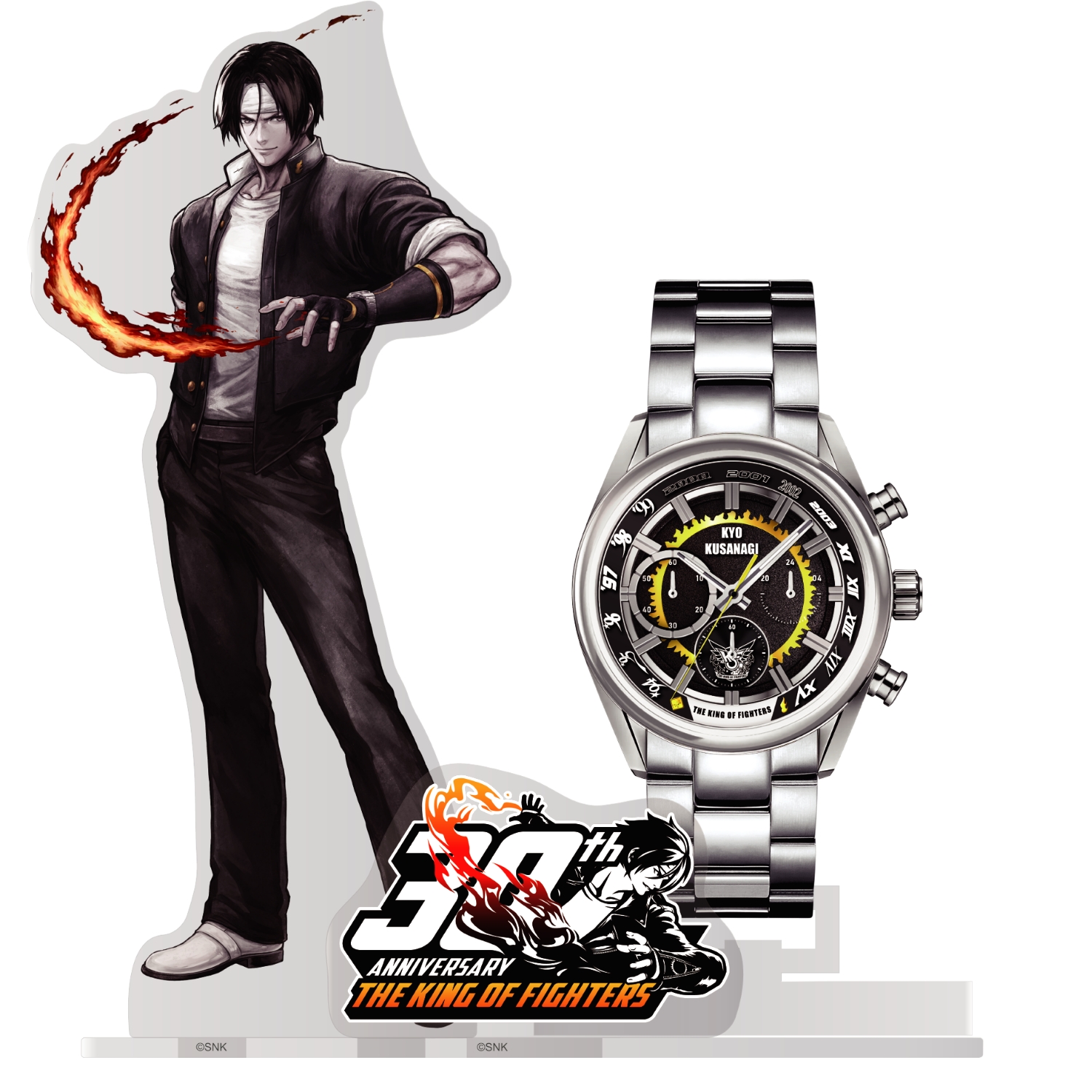 THE KING OF FIGHTERS 30TH ANNIVERSARY クロノグラフ腕時計 草薙 京