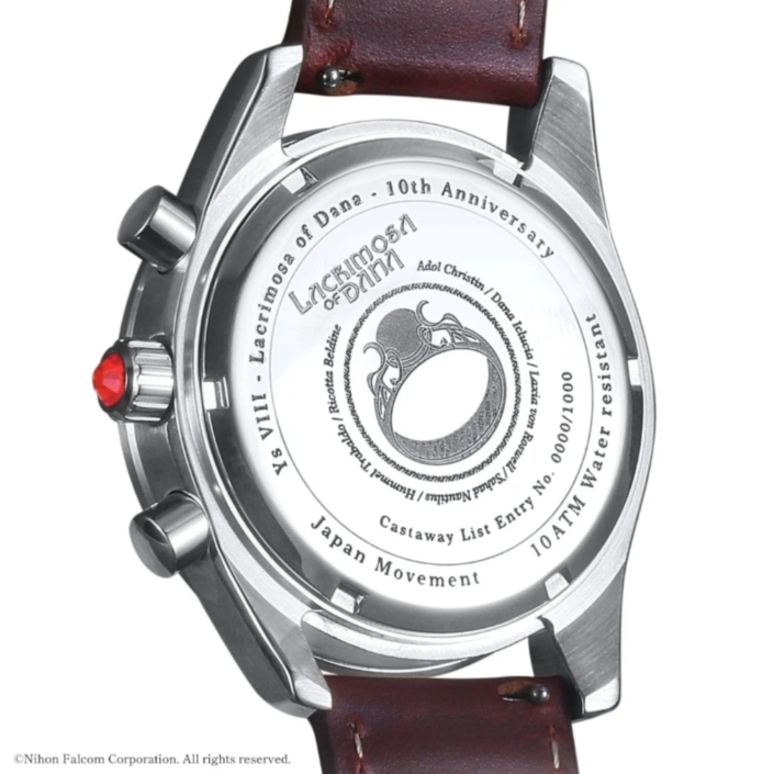 ys8_adle_wristwatch-03 イースVIII-Lacrimosa of DANA- 10周年記念クロノグラフ腕時計 アドルモデル
