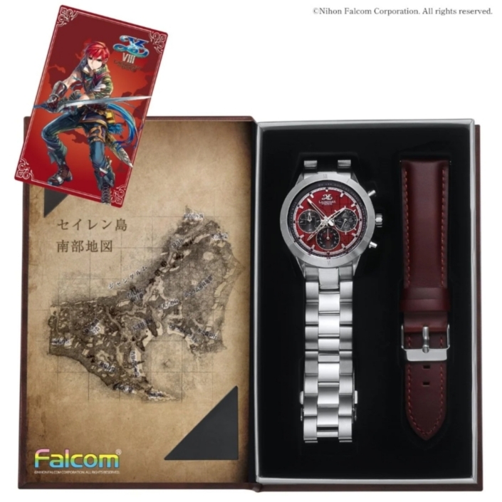 ys8_adle_wristwatch-05 イースVIII-Lacrimosa of DANA- 10周年記念クロノグラフ腕時計 アドルモデル